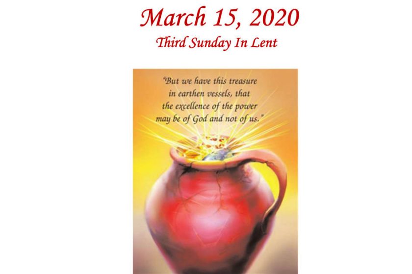 3/15/2020 – 3rd Sunday of Lent – Jars of Clay